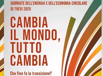 Dall’11 al 13 settembre “Giornate energia ed economia circolare di Trevi”