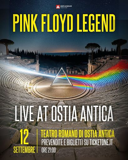 ”Live at Ostia Antica”, il 12 settembre i Pink Floyd Legend