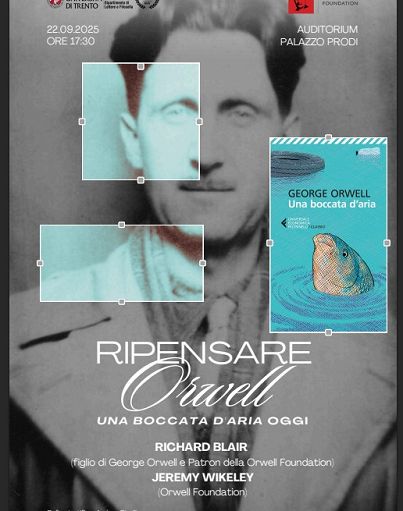 ”Una boccata d’aria”: il figlio di George Orwell a Trento