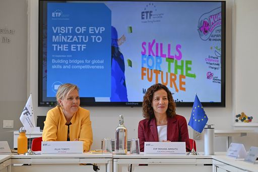 Torino, vice presidente Commissione europea Mînzatu in visita a Etf