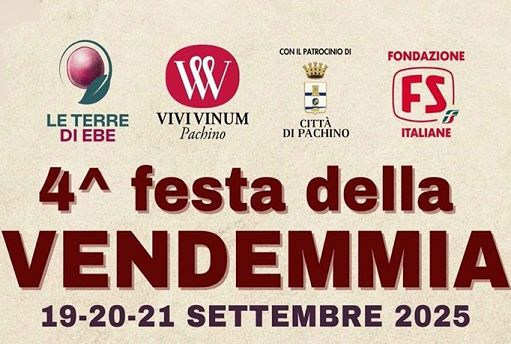 Vino, dal 19 al 21 settembre a Pachino la “Festa della Vendemmia”
