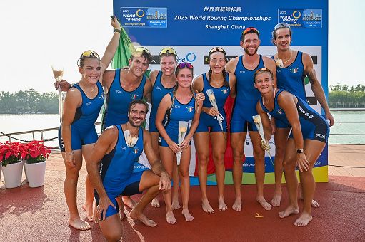 Canottaggio, Italia d’argento ai mondiali nell’otto misto