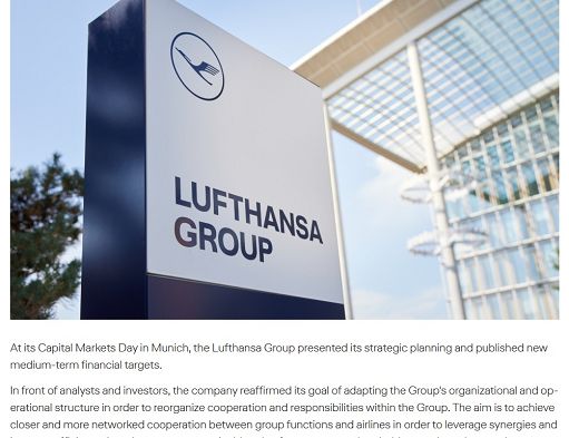 Lufthansa annuncia tagli a 4.000 posti di lavoro amministrativi