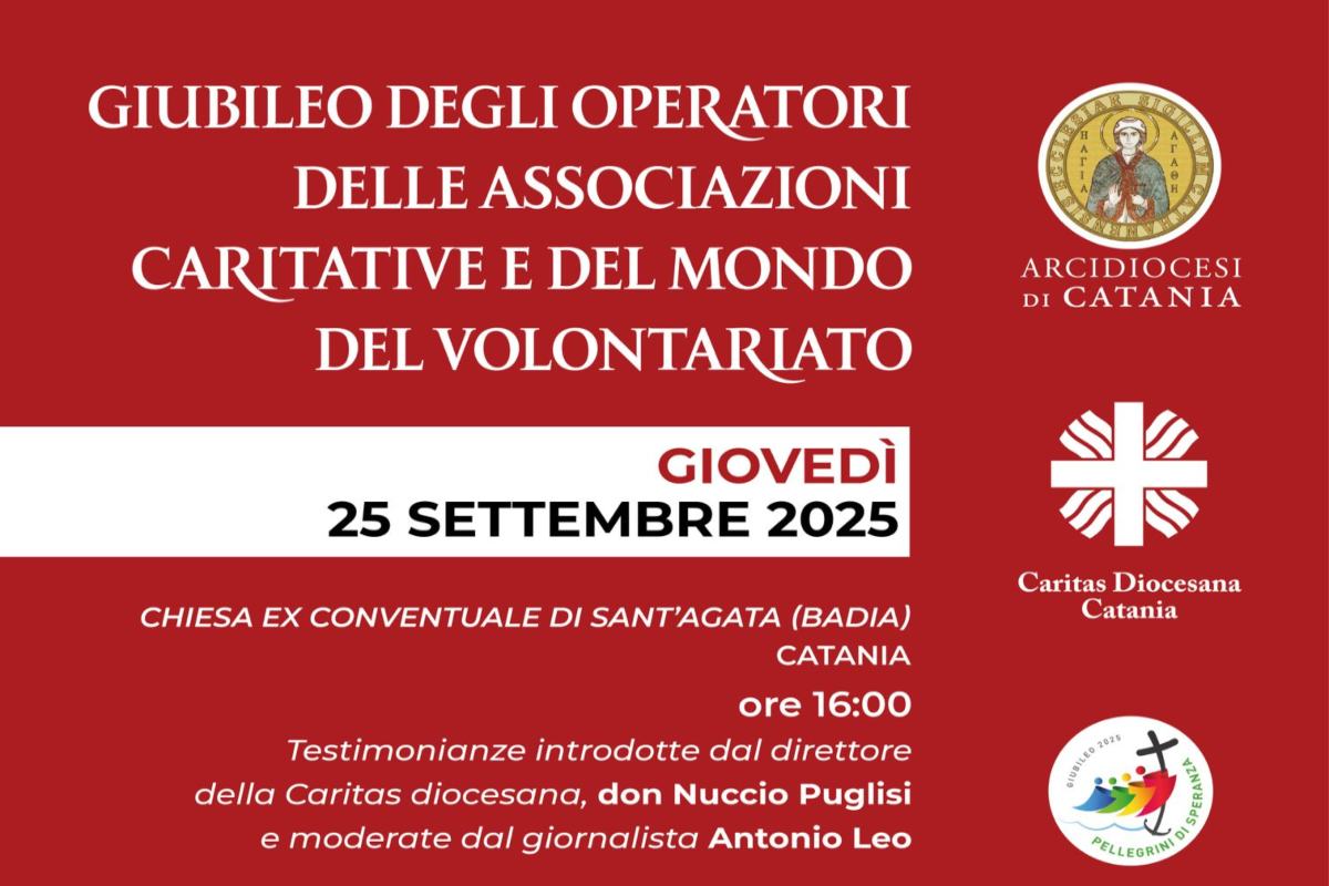 Un momento per i più fragili, a Catania il Giubileo degli operatori delle associazioni caritative promosso da Arcidiocesi e Caritas