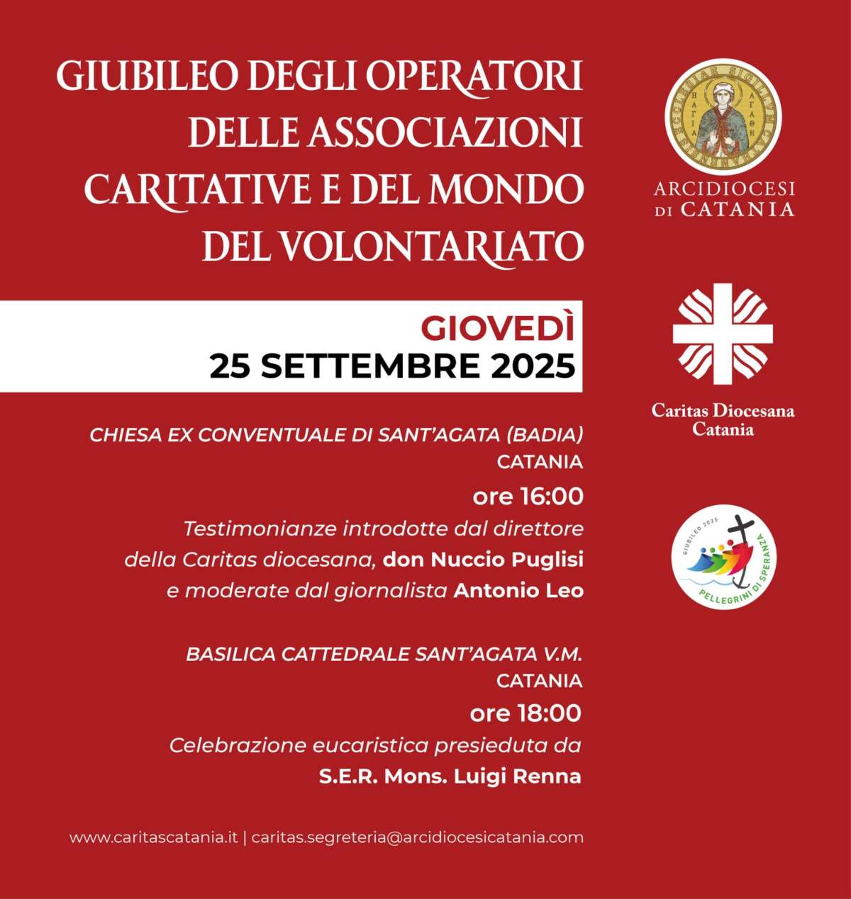 Un momento per i più fragili, a Catania il Giubileo degli operatori delle associazioni caritative promosso da Arcidiocesi e Caritas