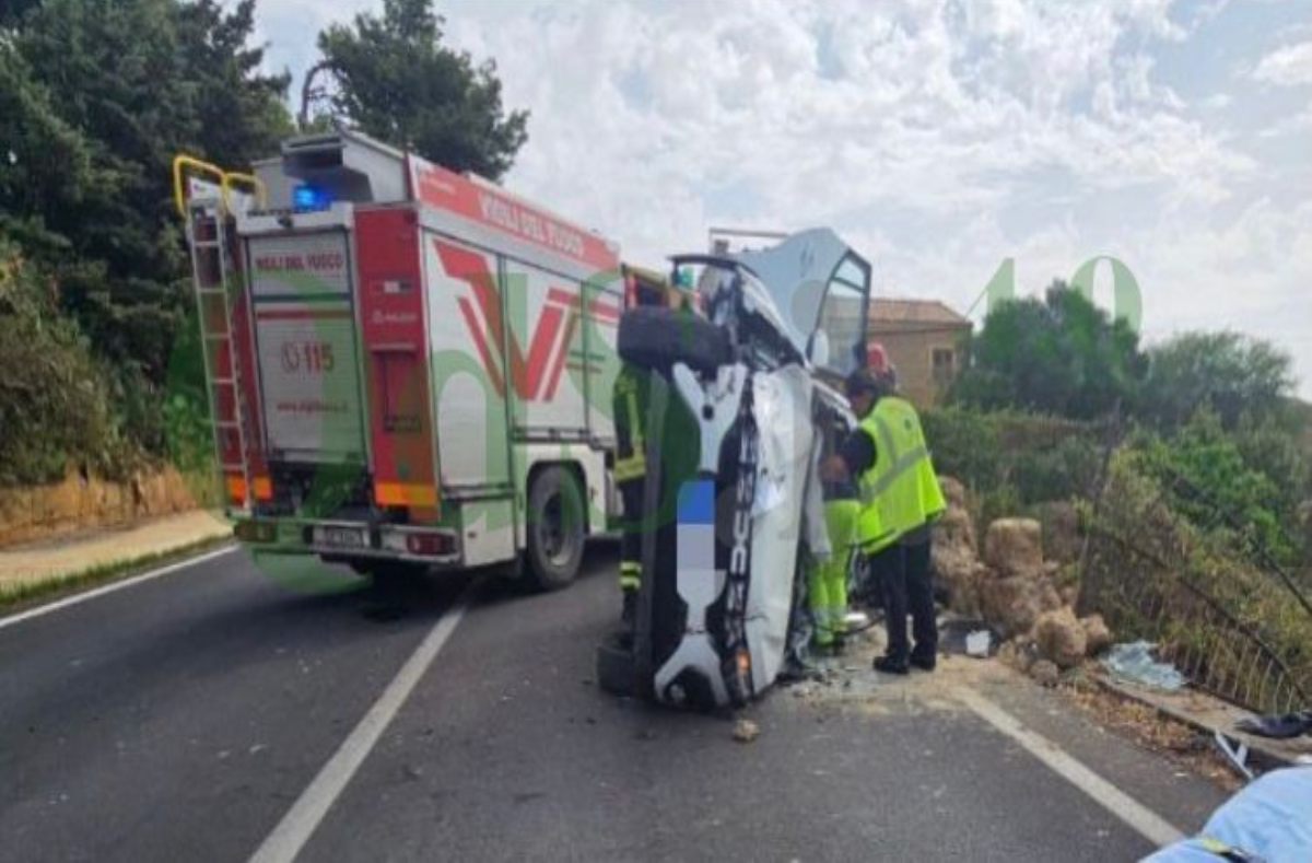 Paura in strada nell’Agrigentino, nuovo incidente: auto contro il muro, ferito in ospedale