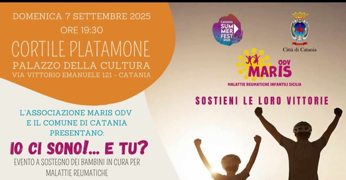 “Io ci sono!… E tu?”, Catania si unisce per una serata dedicata ai bambini con malattie reumatiche