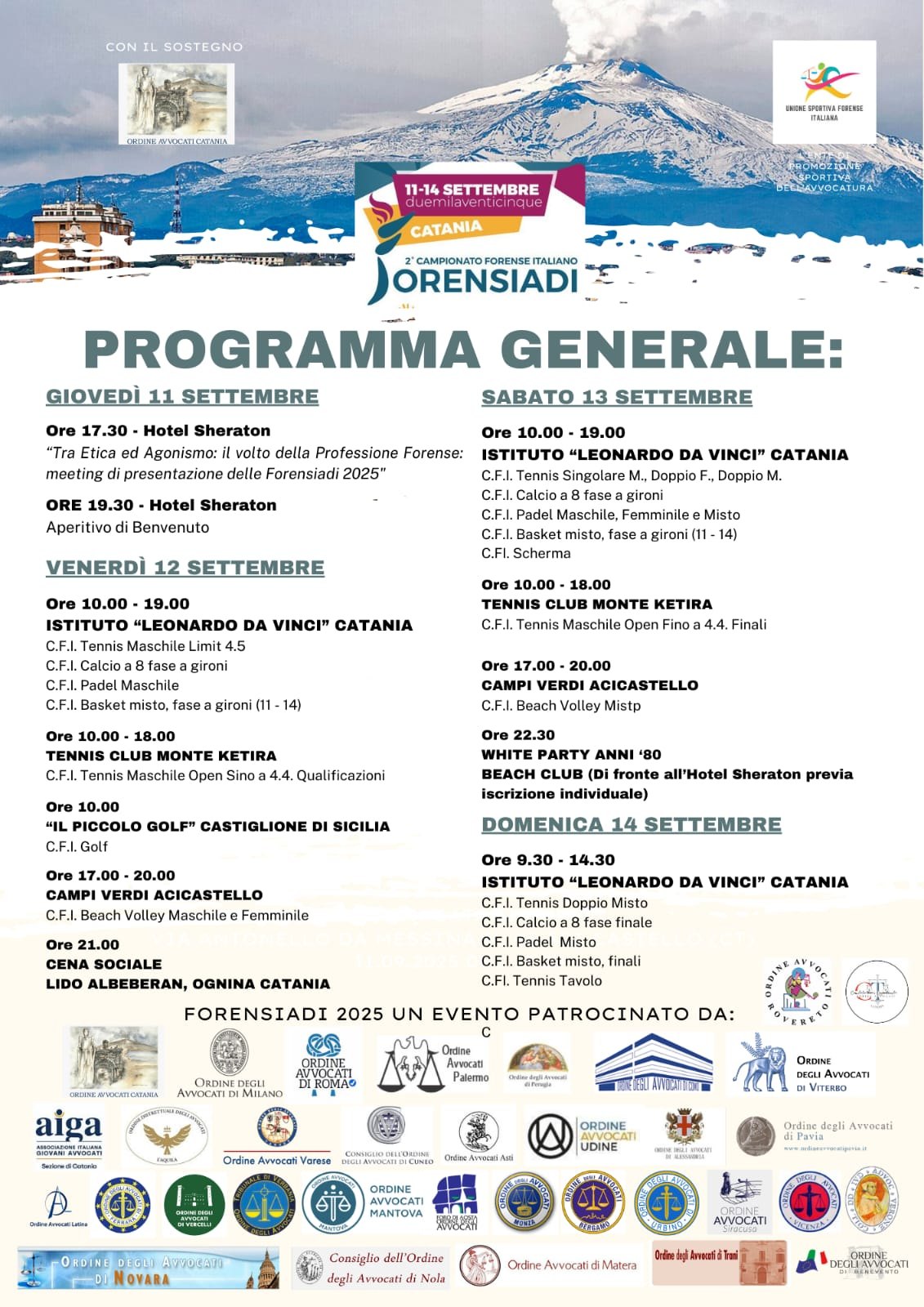 Galleria foto 'Sport e giustizia, al via a Catania alle Forensiadi 2025: il programma' - foto 2