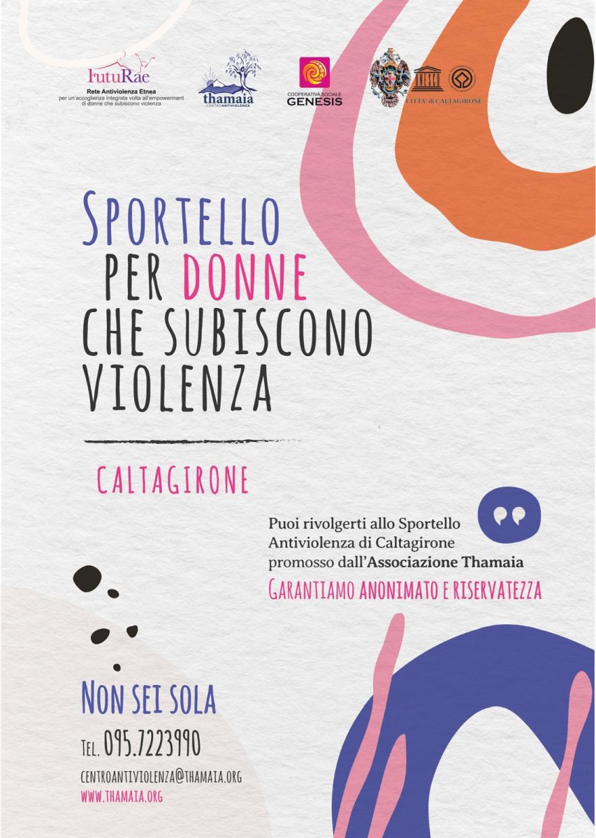 Protezione e tutela delle donne vittime di violenza, a Caltagirone nuovo sportello Thamaia
