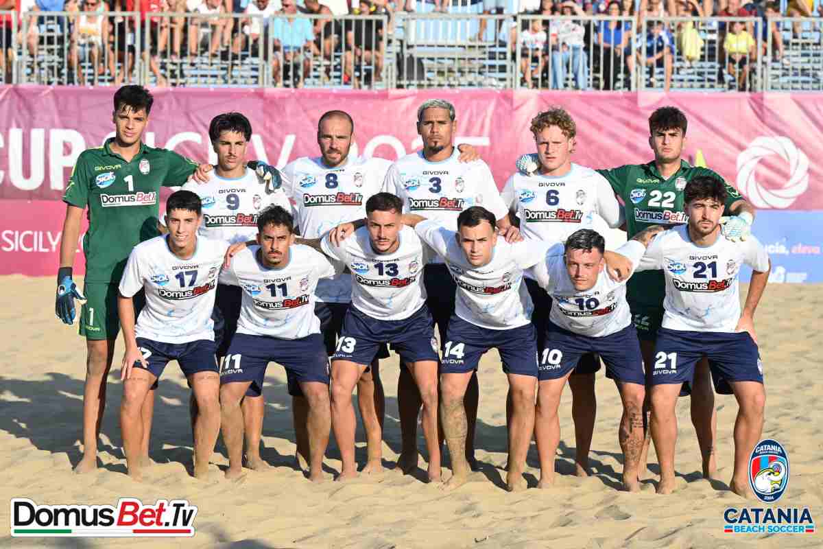 World Winners Cup, primi 3 punti e poker all’esordio per il Catania Beach Soccer