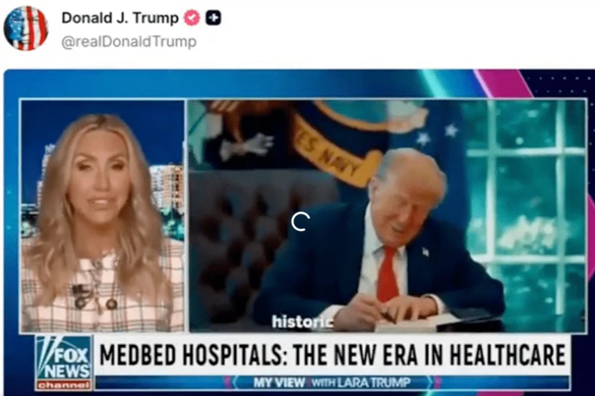 Trump pubblica e poi cancella un video complottista generato dall’IA