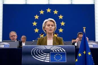 Ue, von der Leyen a Strasburgo invoca unità: “Lunga vita all’Europa”