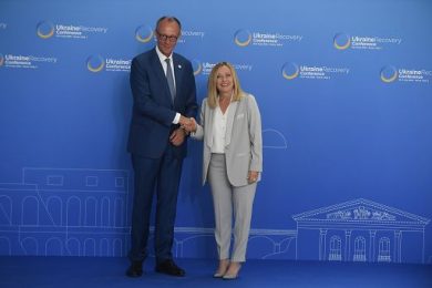 A Copenhagen incontro bilaterale Meloni-Merz