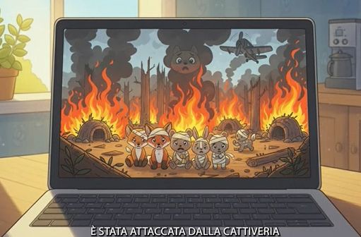 Cartone animato pro-Flotilla mostrato in un asilo a Roma Cartone animato pro-Flotilla mostrato in un asilo a Roma