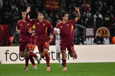 Calcio, Sassuolo-Roma 0-1: Dybala firma il colpo
