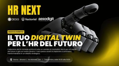 IA, Digital Twin per l’HR del Futuro: il 7 novembre a Roma