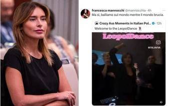 Boschi-Mannocchi, scontro social sulla Leopolda: “Attacchi chi balla proprio il 7 ottobre? Che caduta di stile”