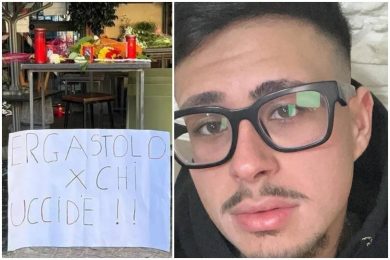 “Ergastolo per chi uccide”, la scritta davanti al luogo dell’omicidio di Paolo Taormina