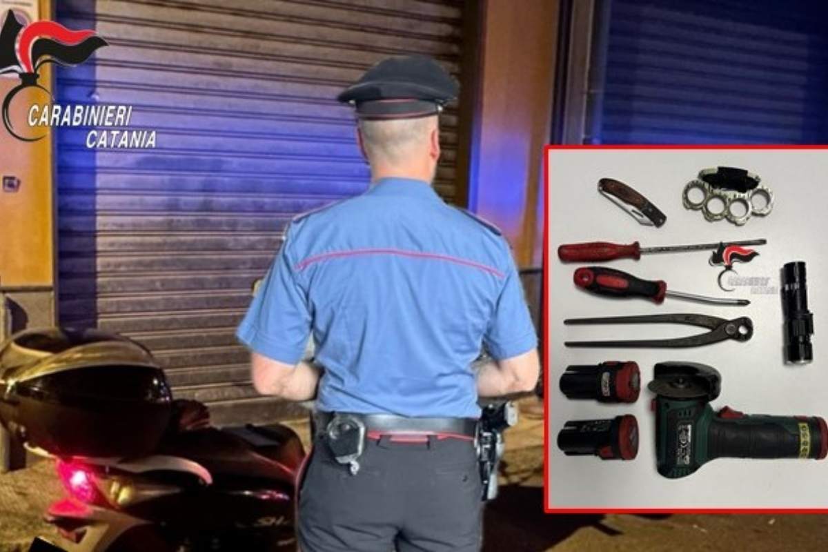 Rubano uno scooter e tentano la fuga: arrestati madre e figlio nel Catanese