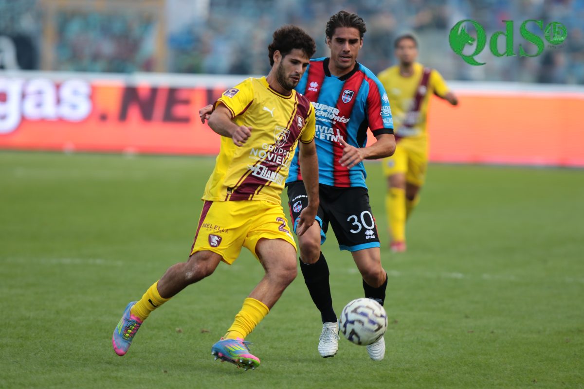 Catania, 2-0 alla Salernitana: è -1 dalla vetta nel segno di Cicerelli e Forte – FOTO