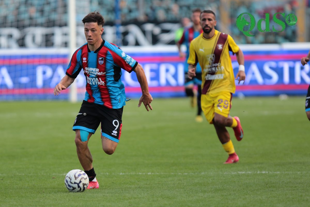 Catania, 2-0 alla Salernitana: è -1 dalla vetta nel segno di Cicerelli e Forte – FOTO