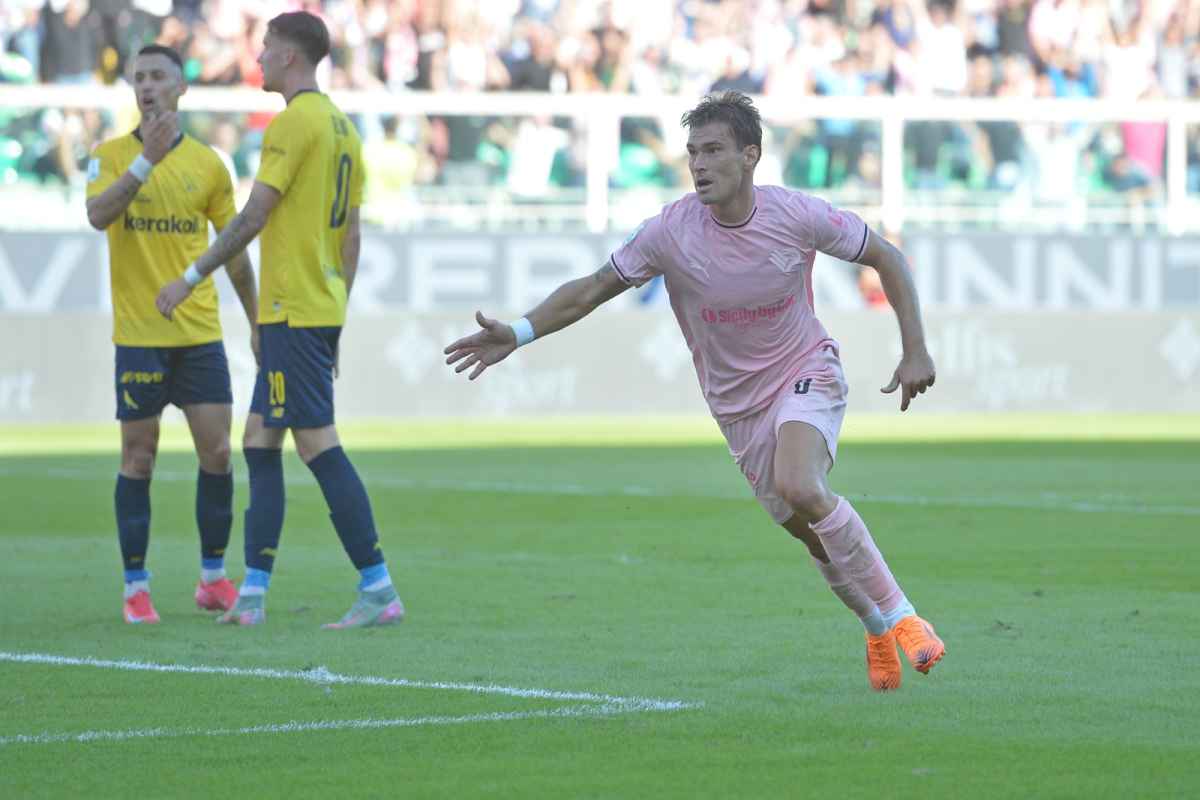 Al Palermo non basta Segre, col Modena è solo 1-1. I rosanero falliscono il sorpasso in vetta