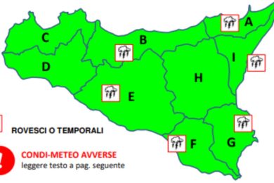 Meteo Sicilia, instabilità e forte vento nelle prossime ore: ecco dove