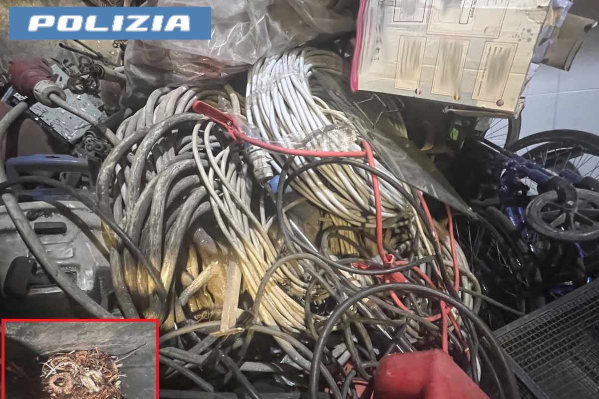 Catania, sequestrati oltre 50 kg di rame in un’officina abusiva: tre denunce