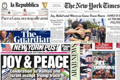 La pace a Gaza vista dalla stampa mondiale: ecco le reazioni all’accordo