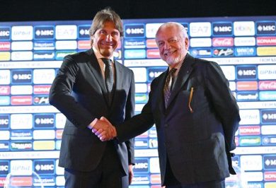 Calcio, De Laurentiis: “Dimissioni Conte una favola”