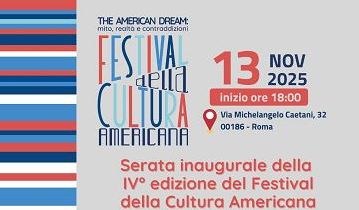 Domani al via IV Edizione Festival della Cultura Americana