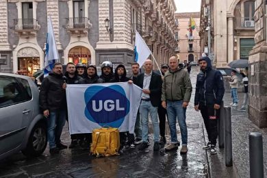 Rider in piazza anche a Catania: Ugl fa pressing sul rinnovo del contratto collettivo e chiede maggiori tutele