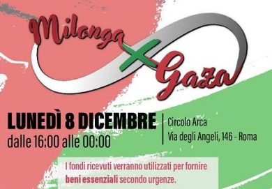 Roma, l’8 dicembre una milonga di solidarietà: uniti per Gaza