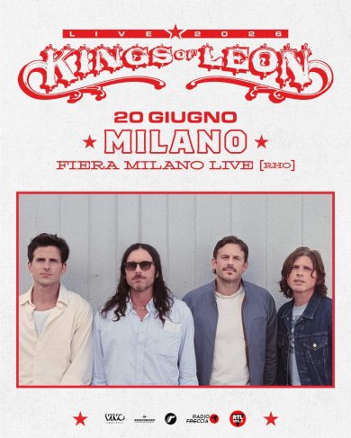I Kings Of Leon tornano in Italia il 20 giugno 2026
