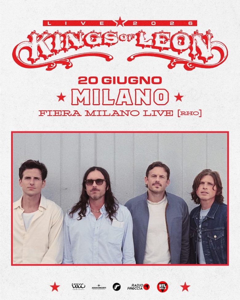 I Kings Of Leon tornano in Italia il 20 giugno 2026