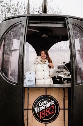 Caffè Vergnano per le Olimpiadi trasforma le cabinovie in coffee corner