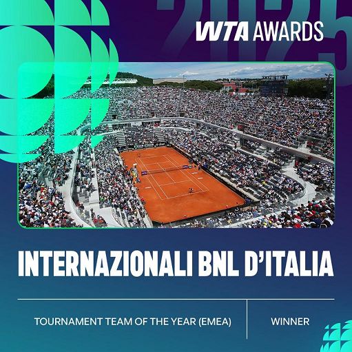 Tennis, Wta premia team Internazionali Bnl d’Italia: “Lavoro eccezionale”