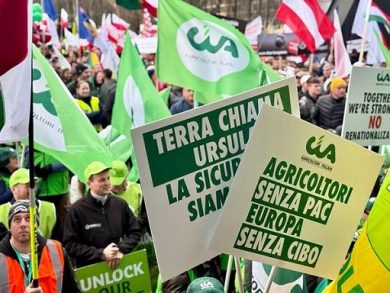 Cia da Bruxelles: agricoltura non si svende, no armi prima cibo