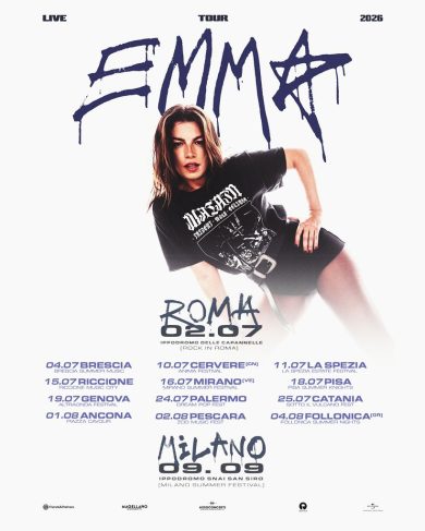 Emma svela le date del tour estativo nei principali festial