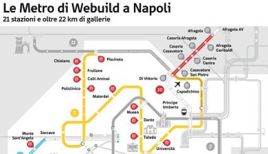 Webuild, contratto da 660 mln per Linea 10 metropolitana Napoli