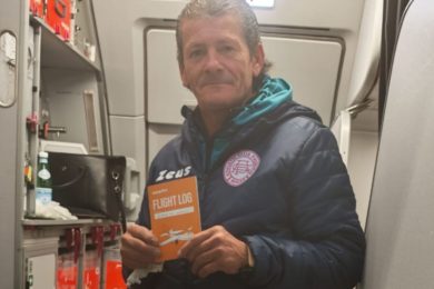 A 60 anni il primo volo: un weekend da ricordare per il magazziniere dell’Athletic Palermo