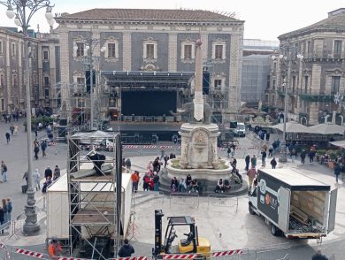 Catania, tutto pronto per il concertone di Capodanno: ecco come cambia la viabilità
