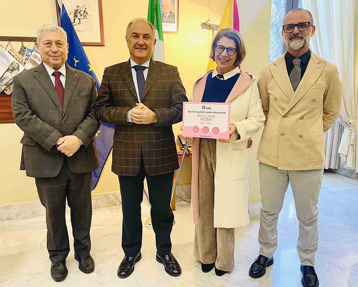 Tutela della salute femminile: all’Arnas Garibaldi di Catania tre bollini rosa Tutela della salute femminile: all’Arnas Garibaldi di Catania tre bollini rosa