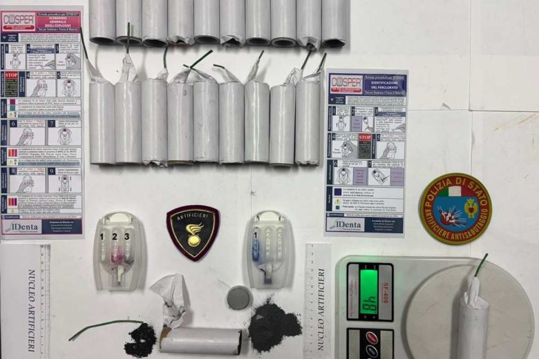 Capodanno, pericolo e vendita di esplosivi a Catania: scoperti 21 ordigni e 92 fuochi illegali, due arresti
