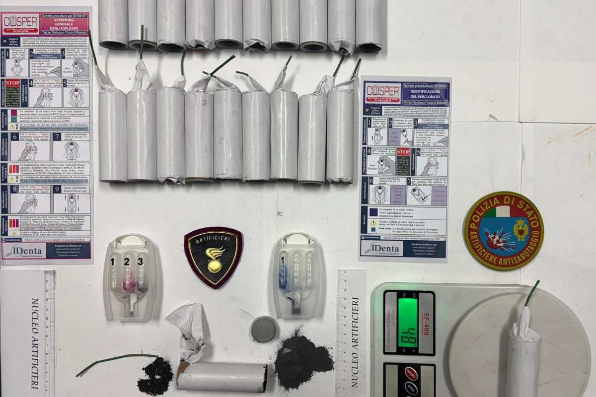 Capodanno, pericolo e vendita di esplosivi a Catania: scoperti 21 ordigni e 92 fuochi illegali, due arresti