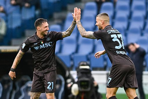 Calcio, Lazio-Napoli 0-2: decidono Spinazzola e Rrahmani
