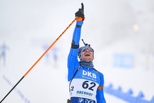 Biathlon, straordinario Giacomel: doppietta ad Oberhof