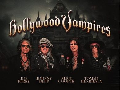 Hollywood Vampires a Este Music Festival, con Johnny Depp chitarrista