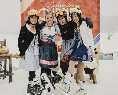 In Val Gardena le donne celebrano l’8 marzo gareggiando sugli sci