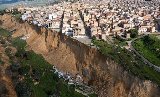 Frana Niscemi, l’Asi supporta attività di sorveglianza movimento franoso